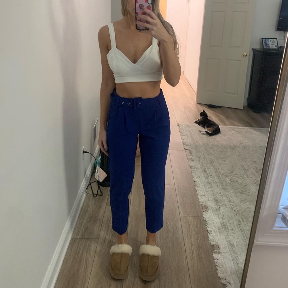 Royal blue trousers